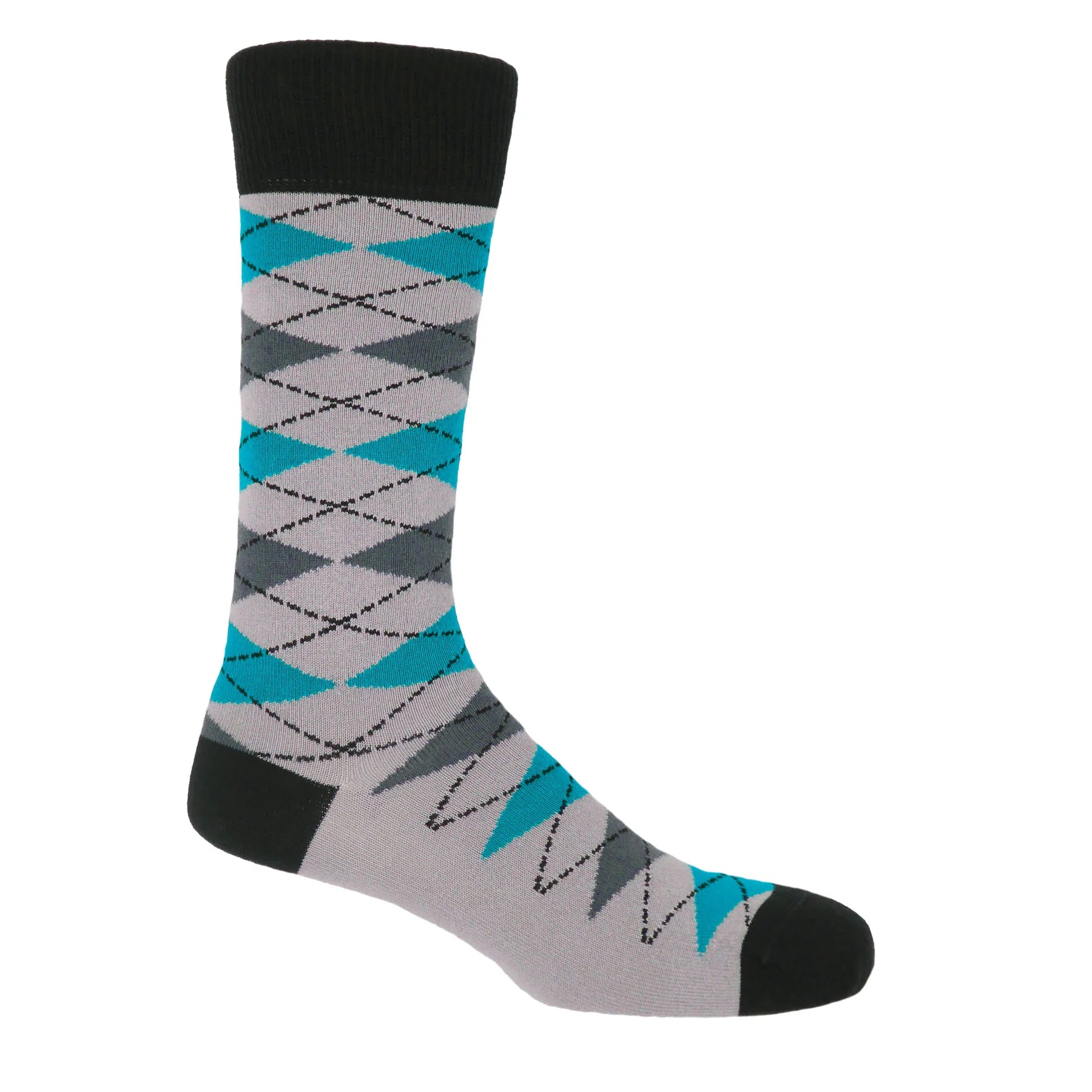 Argyle Socks - Grey • Hardman & Hemming Tailors