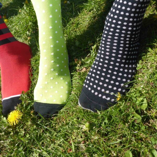 Grad Polka Black Socks