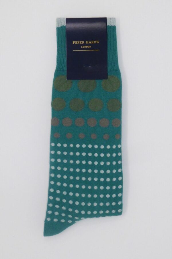 Teal Polka Dot Socks, Unisex